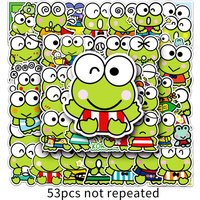 AliExpress 53 Piece Sanrio Keroppi Cartoon Graffiti Stickers Waterproof For DIY Phones Notebook Car Bike Gifts