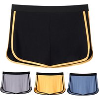 Men Shorts Underwear With Triangle Lining Elastic Waist Double-Layer Design 3-in-1 Pants Briefs Culottes Boxer Briefs 셔츠