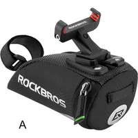 AliExpress ROCKBROS MTB Bicycle Rear Bag Rainproof Nylon Back Seat Road Bike Saddle Bag MTB Tail Pouch Package for Outdoor Sports Cycling