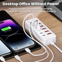 NEW Fast Charging USB Charger Multiple Ports 12 in 1 USB Hub USB Type-C Charging Station Office