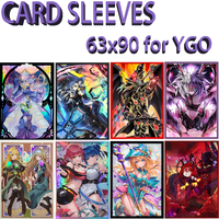 50PCS 63x90 Different styles of Anime Card Sleeves and Game Card Protectors in Japanese Size Suitable for YGO Game Collectible