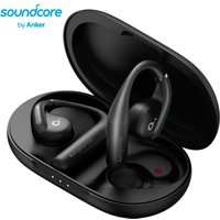 Soundcore by Anker AeroFit Open-Ear Bluetooth Earbuds, IPX7 Waterproof Sport Headphones, Deep Bass 42H Playtime Running Fitness