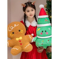 Cartoon Christmas Collection Plush Toy Cute Santa Claus Christmas Elk Snowman Pillow Xmas Decor Gifts