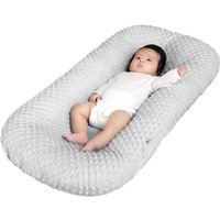 Ultra Soft Removable Baby Nest Bed Cover Solid Color Newborn Slipcover Lounger Cover Sleeping Pad Flat Sheet for Crib