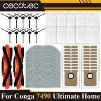 Compatible For ( Conga 7490 Ultimate Home X-Treme Genesis ) Roller Side Brush Filter Mop Dust Bag Spare Part Accessory