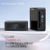 12Th Gen NUC Mini PC Core i5 12450H 8 Cores 16G RAM 1TB SSD Triple Screen Windows11 Home Office Gaming Mini Desktop Computer