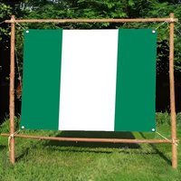 Savannah Bold Nigeria Flags Borderless four-ring ornament indoor outdoor decoration effortless to hang