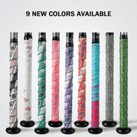 AMASPORT 1.1mm Performance Baseball Softball Bat Grip Tape Double-Stamp Engraved Square Texture Sweat-Wicking Bats Grip