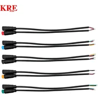 5/10/100 Zestaw M6 M8 2 3 4 5 6 Pin Julet Elektryczne złącze wtykowe Przewód okablowania Hamulec skutera Kabel Wtyczka Czujnik sygnału 20CM