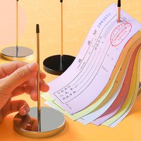 /KQM/Desk Receipt Holder Stainless Steel Straight Rod Paper Memo Holder Spike Stick For Bill Receipt Kitchen Accessories
