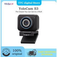 YOLOLIV YoloCam S3 AI-Powered 4K Live Streaming Webcam, Large 1/1.3" CMOS Sensor, HDR Support, up to 4K30 or 1080p60 Video