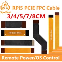 Raspberry Pi 5 PCIE FPC Cable With 90R differential matching Higher Speed 3/4/5/7/8CM For M.2 NVMe SSD