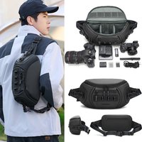 Single Shoulder Camera Bags for DSLR Mobile Phone Power Bank Storage Bag Big Capacity Portable Photography Waterproof Chest Bag