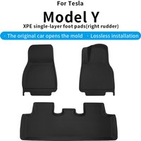 For Tesla 2021-24Model Y XPE Floor Mat Black Pad Foot Pad Tesla Liner Fully Surrounded Floor Mats Used for Right-hand drive car