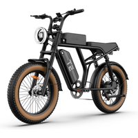 AliExpress URLIFE T2 Adult E-bike 500W Motor 48V15.6AH Battery Throttle Off-road Carbon Electric Bike 20in Fat Tire Men's E-Mountain bike