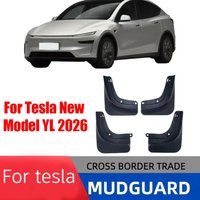 1set TPE Car Mudguards for TESLA for MODEL Y L 2026 Mudguard Official Original Front Rear Wheel Fender Splash Guard Travel