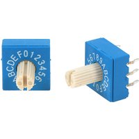 1PCS 0-F Rotary Encoder Switch With Handle 16-bit 8421C Positive Code 3:3 Switch
