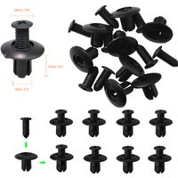 5/10PCS Universal 8mm Plastic Expansion Screws Through Hole Car Bumper Mudguard Fender Trunk Clip Decorative Plastic Clip