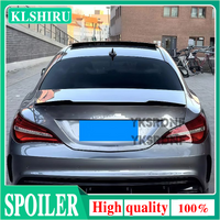 For Mercedes CLA C117 CLA180 CLA200 CLA260 CLA45 AMG 2013-2018 Car Rear Boot Trunk Spoiler Wing Body kit Gloss Black Carbon Look