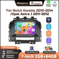 Podofo 7'' Autoradio für Opel Astra J 2011-2012 Android CarPlay GPS Navigation Head Unit WIFI FM/RDS Auto-Stereoanlage EQ BT Autoradio