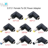 YuXi DC Power Connector 5.5x2.1mm Female to 3.5x1.35mm 4.0x1.7mm 4.8x1.7mm 5.5x1.7mm 5.5x2.5mm 6.0x1.4mm Male Power Adapter