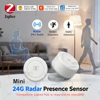 Zigbee 24G Mmwave Radar Human Presence Sensor Zigbee Occupancy Sensor With Motion/Static Detection Need Gateway Support Tuya/Z2M