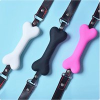 Dog teaser artifact silicone bone dog chest strap headgear lightweight pet vest