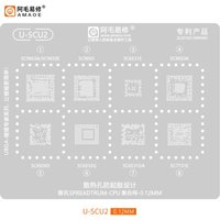 U-SCU1-U-SCU2 CPU BGA Reballing Stencil Template For SC9863A SC9832E SC9850 SC6531E SC9820A SC6500D SC6533G SC6531DA SC7731E