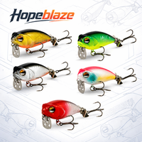 Hopeblaze 1/5PCS Surface Wake Bait 5.5cm 10g Metal Propeller Topwater Lure Sharp Treble Hooks Long Cast for Bass Pike Freshwater