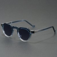 New Retro Round Small Frame Sunglasses Personalized High-end Men and Women's Glasses Fashion Trend Anti-ultraviolet Sunglasses