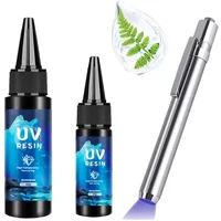 30g 60g Thin UV Resin Glues Highly Transparent Quick-Drying Low-Odor Hard Epoxy Resin Glues For Jewelry Making DIY Crafts Decor