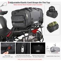 Rhinowalk Motorcycle Tail Bag Waterproof 19L-80L Multifunction Motorcycle Rear Seat Bag High Capacity Motorcycle Bag Raincover