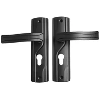 Black Finish Door Handle Lock Easy To Use High Quality Specifications Stylish Black Finish Easy To Use High Quality