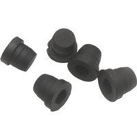 5PCS Black Rubber Brake Caliper Bleeder Screw Dust Cap Protective Cover for Car Motorcycle Disc Brake System