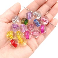 10pcs 14mm Acrylic Transparent Round Beads DIY For Bracelet Necklace Jewelry Making Accessories