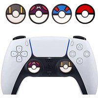 4Pcs/Lot Pokemon Poke Ball Thumb Stick Grip Cap Joystick Cover For Sony PS5 PS4 PS3 Xbox One/360 Slim Series X/S Switch NS Oled