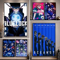 Anime B-BLUE L-LOCK Poster High-Definition Waterproof Eco-Friendly Non-fading For Kitchen Bathroom Wall Bedroom Decor