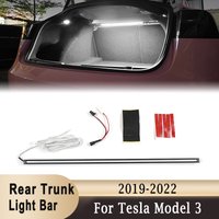For Tesla Model 3 2019-2022 Car Rear Trunk Intelligent Light Bar Strips 12V LED Lamp Tube Trunk Interior Decorative Lamp