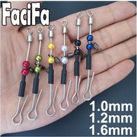 6 Pcs Bearing Swivel Fishing Connector Fast Hook Urfe Para Temporales Enganches Rapidos Para la Pesca Kolay Atma Aparati