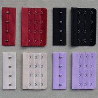 7.5cm 4-row 3x4 Bra Hook And Eye Extenders Strap Extension Adjustable Belt Handmade Women Buckle Various Sizes Accessories DIY