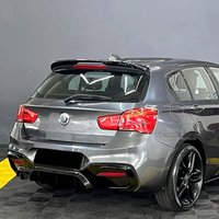 For BMW F20 M135i M140i 118i 118d 120i 120d 2011 2012 - 2018 ABS Gloss Black Through-Flow Rear Spoiler Rear Roof Caps Tuning