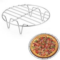 6-8inch Air Fryer Rack Multipurpose Oven Grill Baking Racks BBQ Steamer Roasting Holder Stainless Steel Cooking Accessories