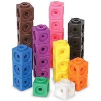 100pcs Mathematics Linking Cubes Blocks Kids Educational Numbers Toys
