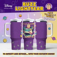 1pc 40oz Disney Toy Story Jessie Buzz Bullseye Insulated Stainless Steel Tumbler with Handle Straw for Car Camping Outdoor Home