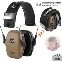 YHKEMA Anti-Noise Shooting Earmuff Tactical Headset Hunting Folding Ear Defenders Ear Protector Hearing Protection Soundproof