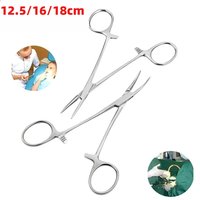 Hemostatic Forceps Surgical Forceps Tool Hemostat Locking Clamps Forceps Fishing Pliers Curved/Straight Tip Stainless Steel