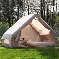 New Outdoor Inflatable Tent 6.3㎡ Thicken Rainproof Quick Automatic Opening Cabin Tent Camping Supplies Portable Air Tent