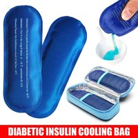 90g 19x7cm Portable Diabetic Pocket Medicla Cooler Pill Protector Cold Gel Ice Pack Insulin Cooling Bag