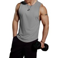 New Men's Sleeveless Fitness Tight Quick Drying Training Vest Breathable Basketball Running Gym T-Shirt Moisture Sports Pullover
