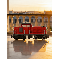 306PCS MOC Railway Train V100 6W Locomotive Lok Pf Model Creative Building Blocks Assembly Building Blocks Display Gift Home Set